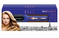 Image of ELLE Purple Wave Curler Led Indicator Soft Touch Matt Finish Regular Size Curler