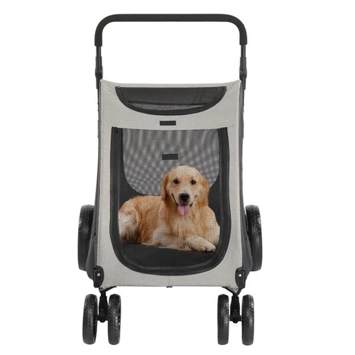 Dog Stroller for Medium To Large Dogs, Foldable Dog Wagon with 4 Wheels - Bild 5 von 19