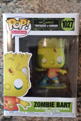 FUNKO POP * THE SIMPSON'S TREEHOUSE OF HORROR * ZOMBIE BART #1027 | eBay