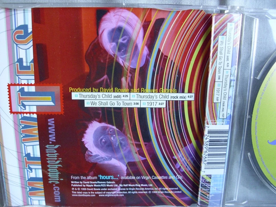 David Bowie- Thursday´s Child- 4-Track-MCD WIE NEU - Bild 2 von 2