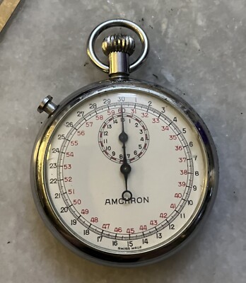 Liga Watch Co. - Amchron Single Jewel Movement Stopwatch - Works