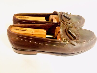 Cole Haan Loafers Brown Leather Kiltie Tassel Mens Sz 9.5 D  display picture 3