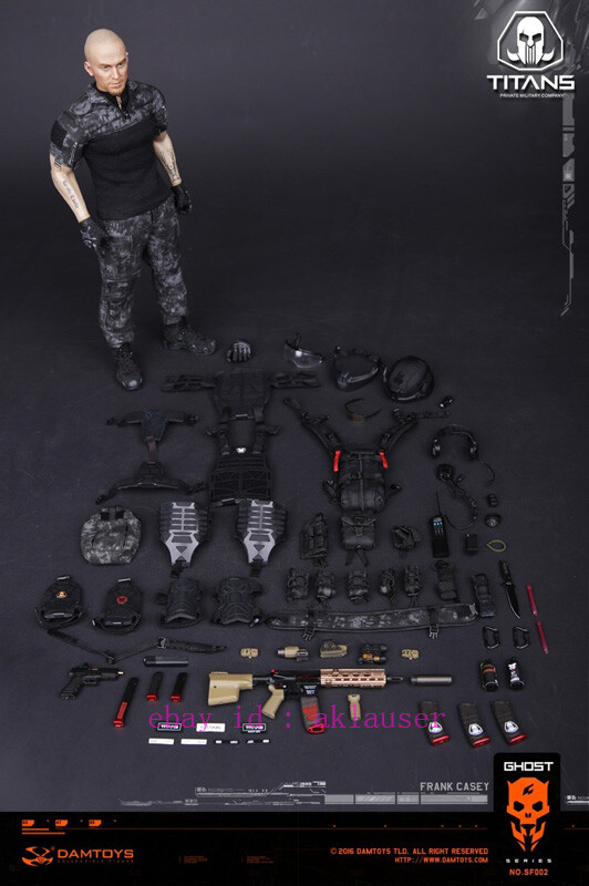 Damtoys 1/6 Sf002 Ghost Series Titans Pmc-Frank Casey Figure