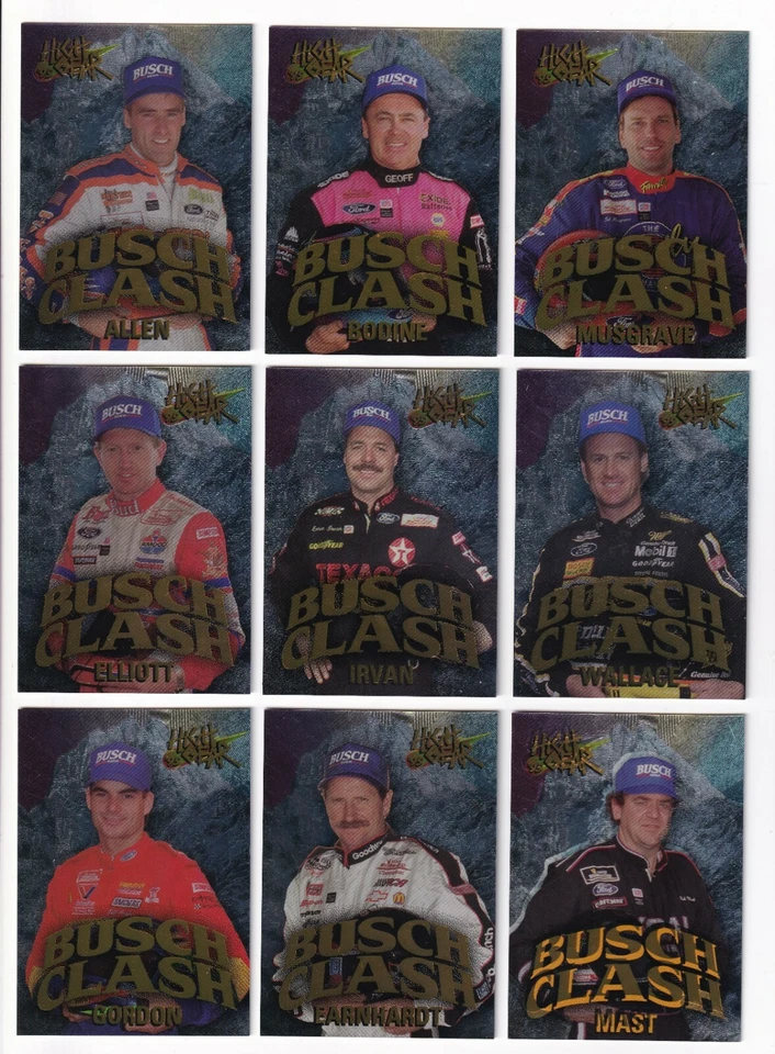 1995 High Gear BUSCH CLASH GOLD PARALLEL #BC14 Sterling Marlin RARE! 1 CARD ONLY - Image 2 of 2