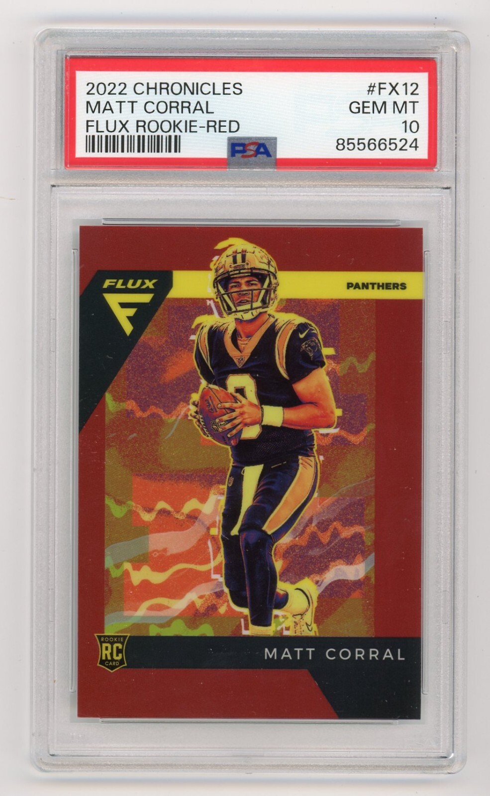 Matt Corral Panini Chronicles Flux Rookies #FX12 Red