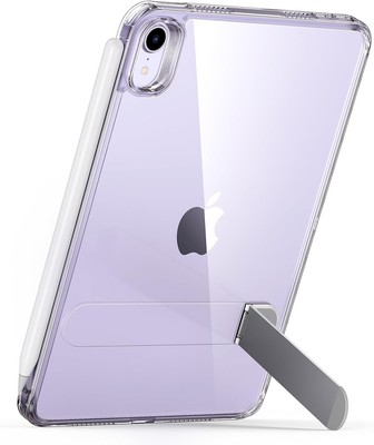 For iPad Mini 7, A17 Pro 2024/Mini 6 2021, 8.3 inch Clear Case with Kickstand