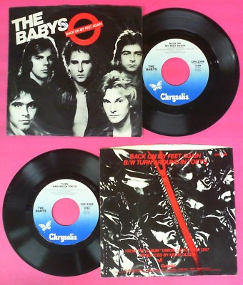 LP 45 7'' THE BABYS Back on my feet again Turn around in tokyo no cd mc dvd*