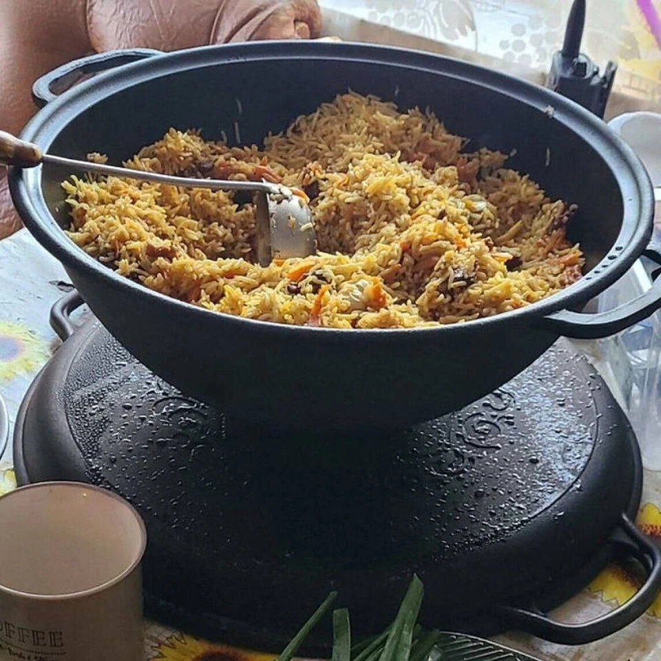 8 L Maysternya Cast Iron Kazan Cauldron Pilaf Lagman Plov Kazan Чугунный Казан - Image 4 of 4