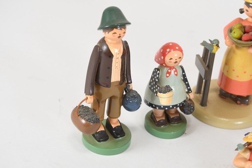 Q11F77- Erzgebirge Holz Figuren Herbst 17 Teile meist gemarkt Wendt&Kühn - Bild 2 von 12