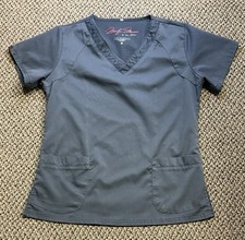 Marilyn Monroe by mediChic Scrub Women Size M Solid Gray Pockets