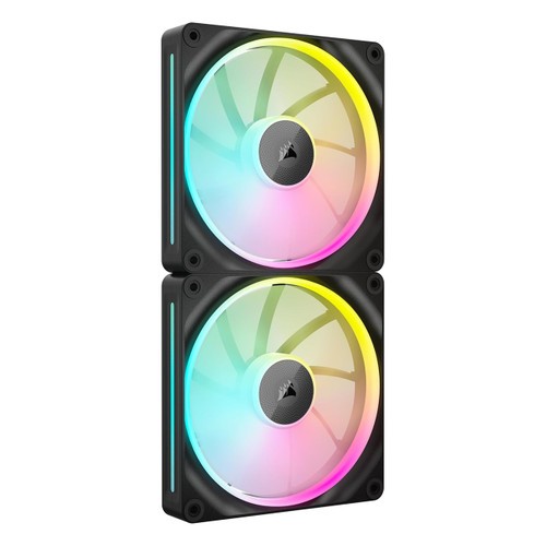 Corsair iCUE Link LX140 RGB PWM 140 mm 2000 rmp 4-Pin Case Fans 2-Pcs (Black) - Picture 1 of 7