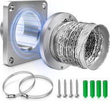Magnetic Dryer Vent Coupler with 4 Inch Hose  Magnetic Dryer Vent Coupling for Co