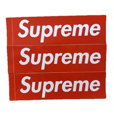 3x Supreme Box Logo Sticker Aufkleber Rot Neu New Orignal