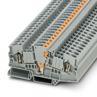 2pcs PHOENIX STME 6 3035700 Test Disconnect Terminal Block Gray New