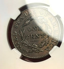 (#102646) Large Cent: 1828 Large Date, N-1.  NGC VF Details scratch (see video!) — photo 4