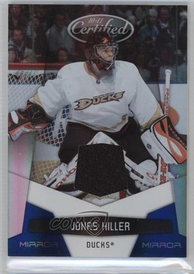 2010-11 Certified Mirror Blue Materials 56/100 Jonas Hiller #5 4g6