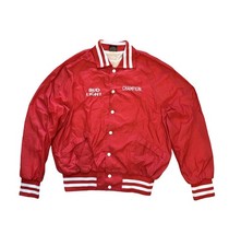 Vintage Aristo Jac Hilton Bomber Jacket Size Large Bud Light Champion Nebraska