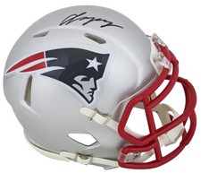 Christian Gonzalez Signed New England Patriots Mini Helmet (Beckett) All Pro D.B