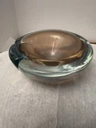 Organic Shell / Jellyfish Form Opalescent Murano Glass Ashtray / Bowl 4”