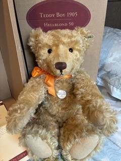 Steiff Teddy Boy 1905 Replica Stuffed Bear Limited Edition with Certificate Box