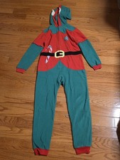 Cat Jack Hooded Christmas Elf Themed Jump Suits Size 8