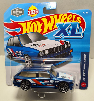 Hot Wheels XL 2024 BMW M3 Wagon Metal Diecast Blue White Red 2026 Series 1:43