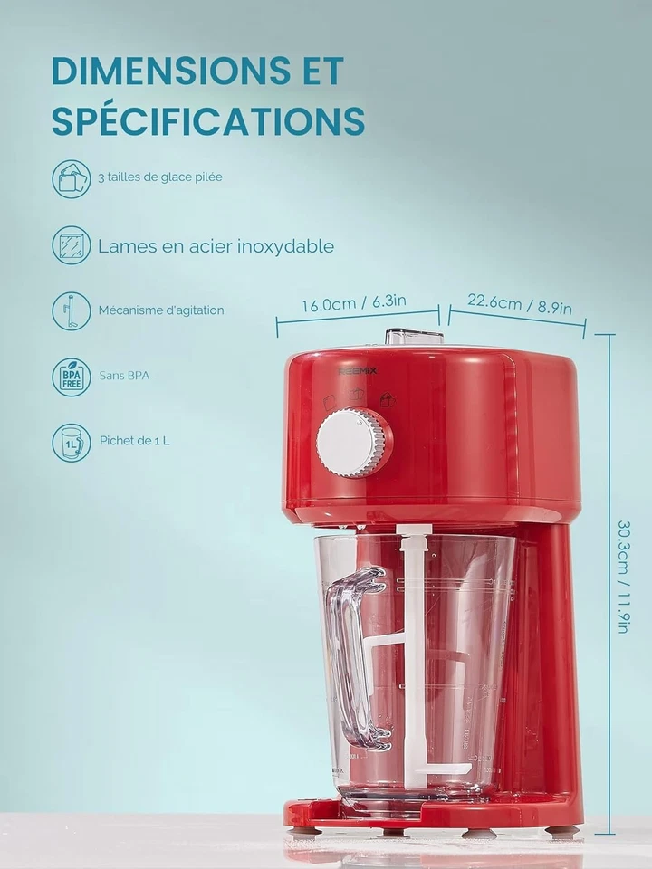 Electric Ice Crusher, Ice Crusher, 3 Operation Modes for Coarse and Fine Ice... - Photo 4/4