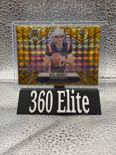 2024 Panini Mosaic - NFL Debut Drake Maye #273 Reactive Yellow Mosaic Prizm (RC)