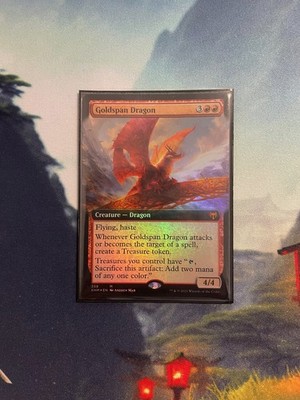 MTG GOLDSPAN DRAGON in FOIL aus Kaldheim MAGIC THE GATHERING