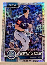 2026 Topps Series 1 Dominic Canzone #156 Topps Foil Pattern
