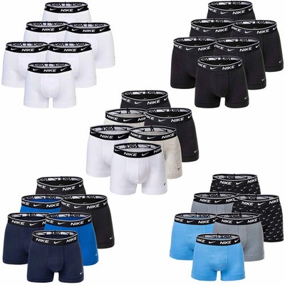 NIKE Men's Boxer Shorts, 6 Pack - Trunks, Logo Waistband, Cotton Stretch