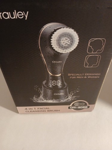 Facial Cleansing Brush, Electric Face Scrubber Rechargeable Black & Rose Gold G5 - Picture 10 of 11