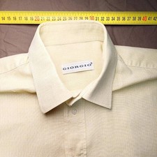 Men's Giorgio Shirt Yellow Cotton 38 / M / 46