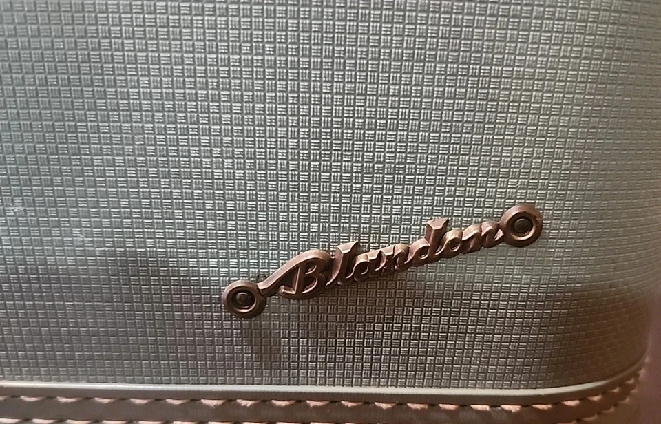 Maleta de tren rígida verde equipaje BLANDON vintage para dama Baltimore con bandeja resistente Foto 2 de 4