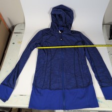 Lululemon Daily Practice Hooded Jacket Sapphire Blue Size 6 Preowned