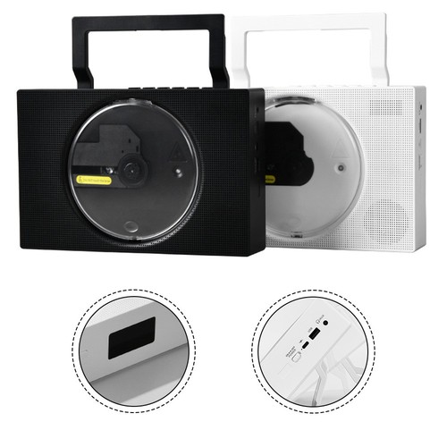 Portable Rechargeable CD Player with Dual HiFi Speakers & Wireless Support - Afbeelding 5 van 19