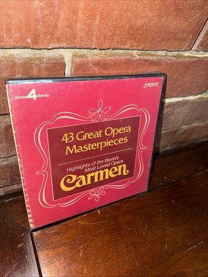 43 Great Opera Masterpieces- Carmen Reel to Reel Tape 4-Track 3-3/4 IPS (HOME47)