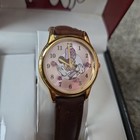 Minnie Mouse Women’s Watch Pink Face With Brown Strap Disney Analog With Case — photo 2