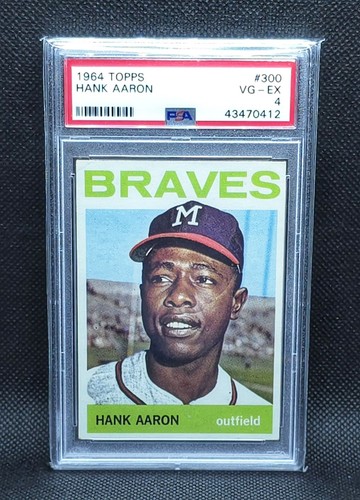 1964 Topps HANK AARON PSA 4; Braves HOF #300