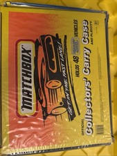 Vintage 1994 Yellow Matchbox Official Collectors Carry Case PlayCity Holds 48