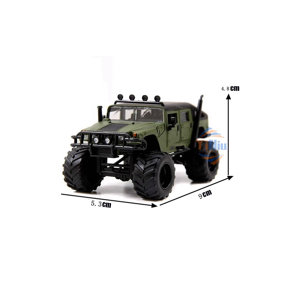 Camión todoterreno Hummer H1 2006 Fat Tire aleación 1:64 - modelo fundido a presión coleccionable Foto 2 de 4