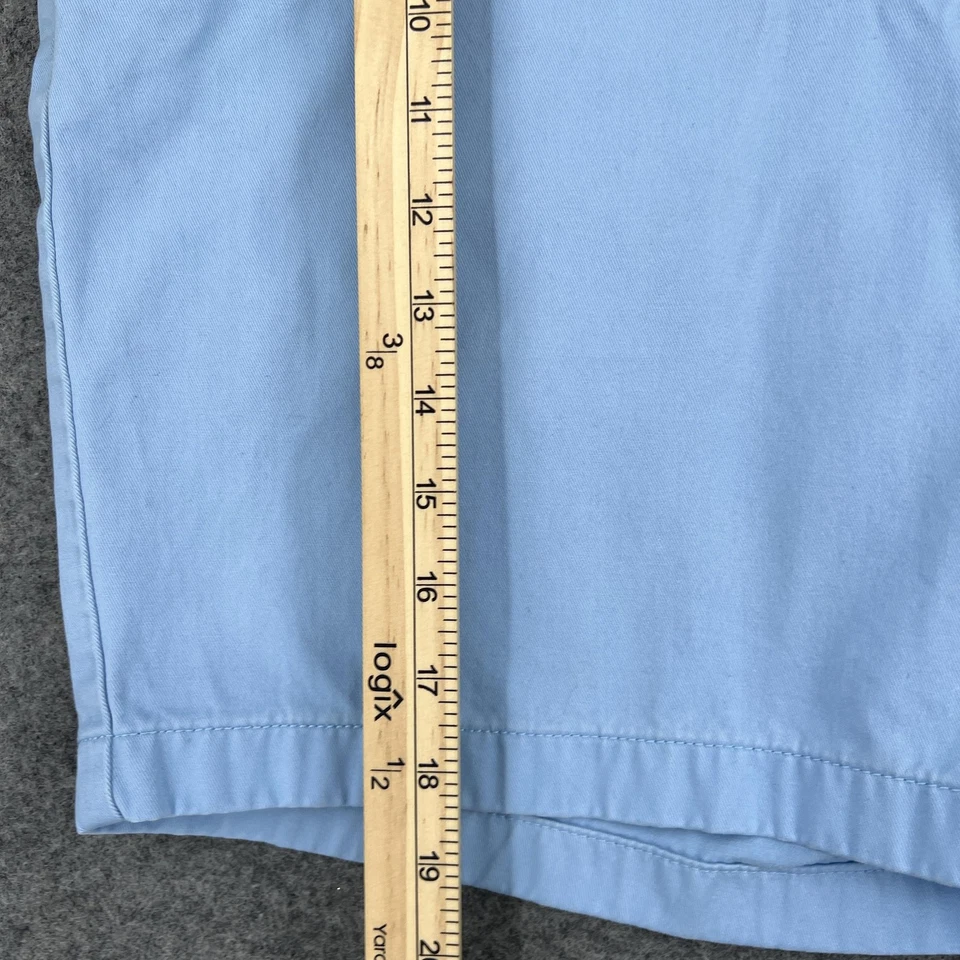 Nautica Shorts Mens 38W Light Blue Chino Flat Front Cotton Casual Summer Boating - Image 3 of 4