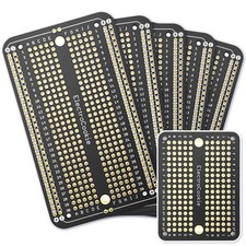 Prototype PCB Solderable Breadboard Gold Plated DIY Electronics Black 6 Pack