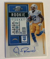 2020 Panini Contenders Optic Football JOE REED Rookie Ticket Auto #188 RC 09/50