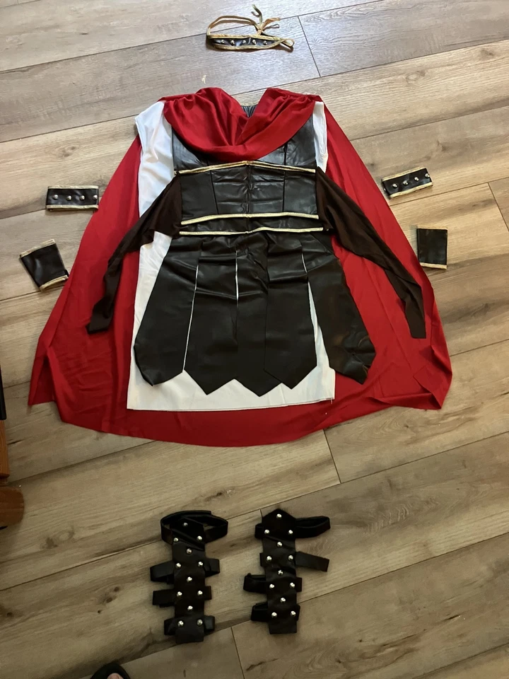 DISFRAZ DE GLADIADOR PARA NIÑO TALLA MEDIANA...TRAJE COMPLETO LISTO PARA MATAR Foto 4 de 4