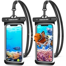 UNBREAKcable Waterproof Phone Pouch-2 Pack IPX8 Waterproof Phone Case for iPh...