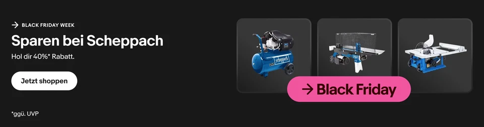 Black Friday mit scheppach