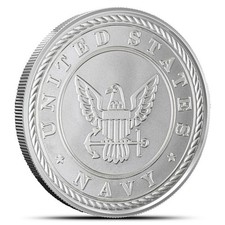 1 oz United States Armed Forces Navy Silver Round (New) 88.70 per troy oz