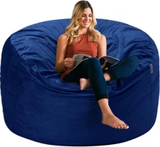 Bean Bag Chair 3Ft Luxurious Velvet Ultra Soft Fur with High Rebound Memory Foam