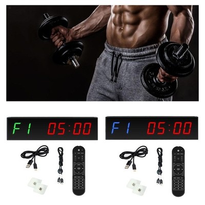 Intervall-Timer Uhr LED Gym Timer Stoppuhr für Boxen Sport Fitness